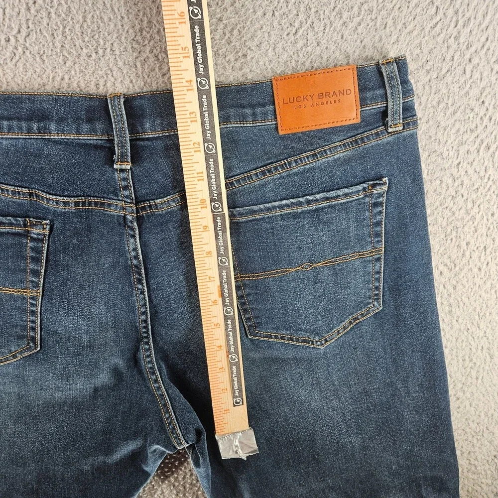 Lucky Brand Jeans Men Size 40x32 121 Slim‎ Straight Blue Denim Zip Fly Stretch